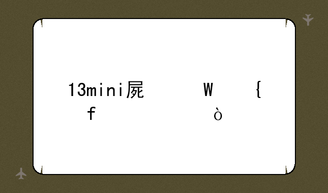 13mini屏幕实际尺寸？